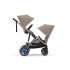 Διπλό καρότσι Cybex e-Gazelle S, παιδικό, ηλεκτρικό, Μπεζ αμύγδαλο με σκελετό Taupe - 6