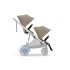 Детска двойна количка Cybex e-Gazelle S, електрическа, Almond Beige с рамка Taupe - 7