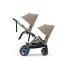 Διπλό καρότσι Cybex e-Gazelle S, παιδικό, ηλεκτρικό, Μπεζ αμύγδαλο με σκελετό Taupe - 5