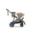 Carucior sport dublu Cybex e-Gazelle S, pentru copii, electric, Almond Beige cu cadru Taupe - 1