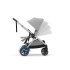 Двойна детска спортна количка Cybex e-Gazelle S, електрическа, Stone Grey със сребриста рамка - 17