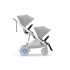 Двойна детска спортна количка Cybex e-Gazelle S, електрическа, Stone Grey със сребриста рамка - 8