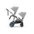 Διπλό καρότσι Cybex e-Gazelle S, ηλεκτρικό, Stone Grey με Ασημί σκελετό - 6