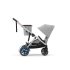 Διπλό καρότσι Cybex e-Gazelle S, ηλεκτρικό, Stone Grey με Ασημί σκελετό - 3
