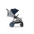 Двойна детска спортна количка Cybex e-Gazelle S, електрическа, Ocean Blue със сребриста рамка - 12