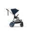 Двойна детска спортна количка Cybex e-Gazelle S, електрическа, Ocean Blue със сребриста рамка - 15