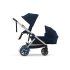 Двойна детска спортна количка Cybex e-Gazelle S, електрическа, Ocean Blue със сребриста рамка - 5