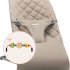 Balansoar pentru copii BabyBjorn Bliss cu tesatura matlasata si bara de jucarii, Sand Grey  - 5