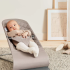 Balansoar pentru copii BabyBjorn Bliss cu tesatura matlasata si bara de jucarii, Sand Grey  - 6