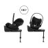 Столче за кола Cybex Gold Cloud G i-Size Comfort за деца, 0-24 месеца + Base G, Moon Black - 6