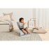 Balansoar pentru copii BabyBjorn Bliss, cu aspect delicat de petala, Light Grey - 7
