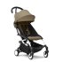 Carucior sport pentru copii STOKKE YOYO³, cu pachet de culoare - Toffee, cu cadru White - 1