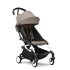 Carucior sport pentru copii STOKKE YOYO³, cu pachet de culoare - Taupe, cu cadru White - 1