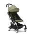 Carucior sport pentru copii STOKKE YOYO³, cu pachet de culoare - Olive, cu cadru White - 1