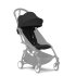 Carucior 3 in 1 pentru copii STOKKE YOYO³, cu landou, scoica auto si pachet de culoare - Black, cu cadru White - 2