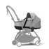 Carucior 3 in 1 pentru copii STOKKE YOYO³, cu landou, scoica auto si pachet de culoare - Stone, cu cadru White - 5