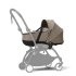 Carucior 3 in 1 pentru copii STOKKE YOYO³, cu landou, scoica auto si pachet de culoare - Taupe, cu cadru White - 2