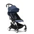 Carucior 3 in 1 pentru copii STOKKE YOYO³, cu pachet nou nascut, scoica auto si pachet de culoare - Air France, cu cadru White - 1