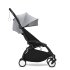 Carucior 3 in 1 pentru copii STOKKE YOYO³, cu pachet nou nascut, scoica auto si pachet de culoare - Stone, cu cadru White - 3