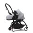 Carucior 3 in 1 pentru copii STOKKE YOYO³, cu pachet nou nascut, scoica auto si pachet de culoare - Stone, cu cadru Black - 3