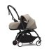 Carucior 3 in 1 pentru copii STOKKE YOYO³, cu pachet nou nascut, scoica auto si pachet de culoare - Taupe, cu cadru Black - 3