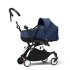 Carucior nou nascuti STOKKE YOYO³, cu landou - Navy Blue, cu cadru White - 1