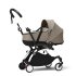 Carucior nou nascuti STOKKE YOYO³, cu landou - Taupe, cu cadru White - 1