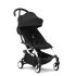Детска количка 3 в 1 STOKKE YOYO³, с пакет за новородено, количка и цветен пакет - Черна, с Бяла рамка - 3