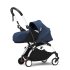 Carucior 3 in 1 pentru copii STOKKE YOYO³, cu pachet nou nascut, landou si pachet de culoare - Air France, cu cadru White - 4