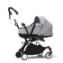 Carucior 3 in 1 pentru copii STOKKE YOYO³, cu pachet nou nascut, landou si pachet de culoare - Olive, cu cadru Black - 11