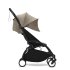 Carucior 3 in 1 pentru copii STOKKE YOYO³, cu pachet nou nascut, landou si pachet de culoare - Taupe, cu cadru Black - 7