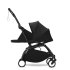 Детска количка 3 в 1 STOKKE YOYO³, с пакет за новородено, количка и цветен пакет - Черна, с черна рамка - 5