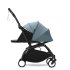 Детска количка 3 в 1 STOKKE YOYO³, с пакет за новородено, количка и цветен пакет - Aqua, с черна рамка - 6