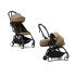 Carucior 2 in 1 pentru copii STOKKE YOYO³, cu pachet nou nascut si pachet de culoare - Toffee, cu cadru Black - 1