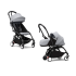 Carucior 2 in 1 pentru copii STOKKE YOYO³, cu pachet nou nascut si pachet de culoare - Stone, cu cadru Black - 1