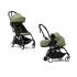 Carucior 2 in 1 pentru copii STOKKE YOYO³, cu pachet nou nascut si pachet de culoare - Olive, cu cadru Black - 1