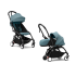 Carucior 2 in 1 pentru copii STOKKE YOYO³, cu pachet nou nascut si pachet de culoare - Aqua, cu cadru Black - 1