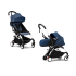 Carucior 2 in 1 pentru copii STOKKE YOYO³, cu pachet nou nascut si pachet de culoare - Air France Blue, cu cadru White - 1