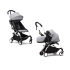 Carucior 2 in 1 pentru copii STOKKE YOYO³, cu pachet nou nascut si pachet de culoare - Stone, cu cadru White - 1