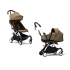 Stokke Yoyo³ Παιδικό Καρότσι 2 σε 1 Με Πορτ-μπεμπέ Toffee & Λευκός Σκελετός - 1