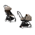 Carucior 2 in 1 pentru copii STOKKE YOYO³, cu landou si pachet de culoare - Taupe, cu cadru Black - 1