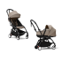 Детска количка 2 в 1 STOKKE YOYO³, с количка и цветен пакет - Taupe, с черна рамка - 1