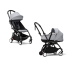 Carucior 2 in 1 pentru copii STOKKE YOYO³, cu landou si pachet de culoare - Stone, cu cadru Black - 1