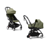 Carucior 2 in 1 pentru copii STOKKE YOYO³, cu landou si pachet de culoare - Olive, cu cadru Black - 1