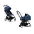 Carucior 2 in 1 pentru copii STOKKE YOYO³, cu landou si pachet de culoare - Air France, cu cadru Black - 1