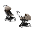 Carucior 2 in 1 pentru copii STOKKE YOYO³, cu landou si pachet de culoare - Taupe, cu cadru White - 1