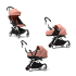 Carucior 3 in 1 pentru copii STOKKE YOYO³, cu pachet nou nascut, landou si pachet de culoare - Ginger, cu cadru White - 1