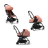 Carucior 3 in 1 pentru copii STOKKE YOYO³, cu pachet nou nascut, landou si pachet de culoare - Ginger, cu cadru Black - 1