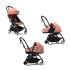 Детска количка 3 в 1 STOKKE YOYO³, с пакет за новородено, количка и цветен пакет - Ginger, с черна рамка - 1