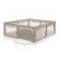 Tarc de joaca pentru copii - Lionelo Willow XL 180 x 200, compact, Beige Sand - 2